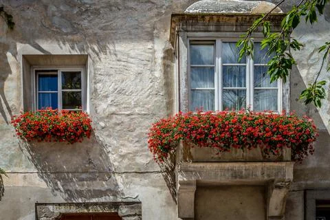 Windows in the facades Stock Photos