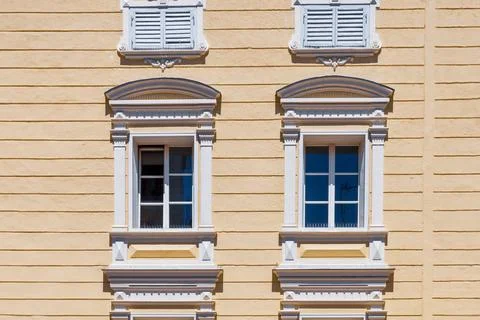 Windows in the facades Stock Photos