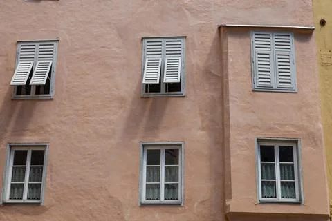 Windows in the facades Stock Photos