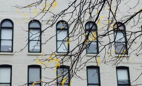 Windows In The Fall Stock Photos