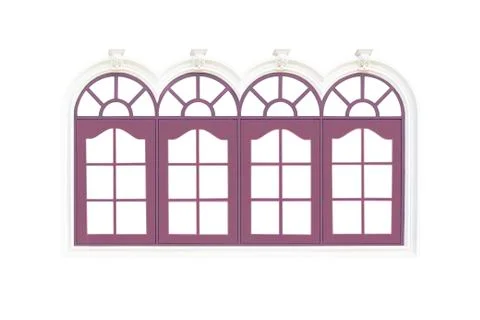 Windows frame isolated on white Stock Photos