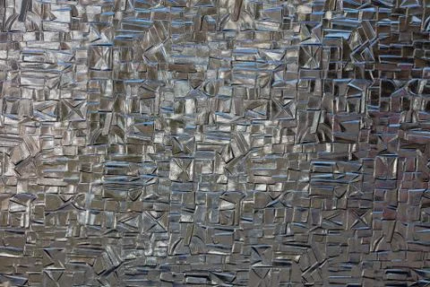 Windows glass with cubes and triangles decorated background high quality prin Stock Photos
