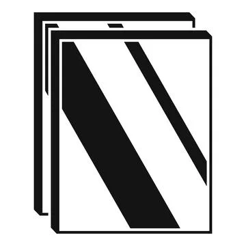 Windows glass icon, simple style Ilustración de archivo