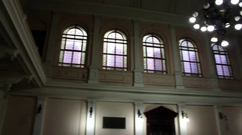 Windows of a Hall Stock Footage 51485887