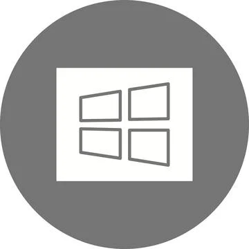 Windows icon vector image. Stock Illustration