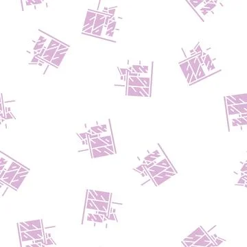 Windows installation glyph seamless pattern Stock Illustration