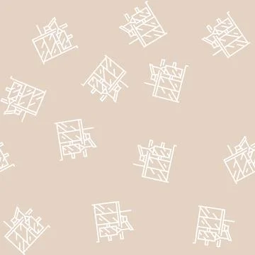 Windows installation line seamless pattern Illustrazione stock