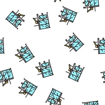 Windows installation vector seamless pattern Illustrazione stock