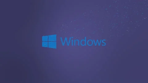 Windows Logo Wind Dissolve Stock Footage 157699098
