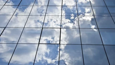 Windows of a modern building Stock Footage 145853574