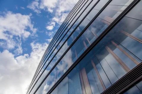 Windows on modern building Stock Photos