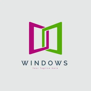 Windows modern logo template design Stock Illustration