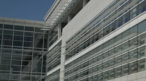 Windows of a modern office block Stock Footage 12229512