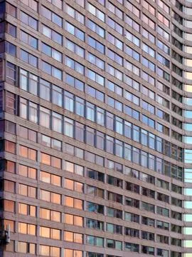 Windows of a multi-storey building Stock Photos