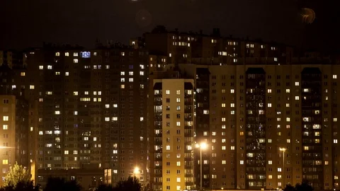 Windows of the night city Vidéo 79462200