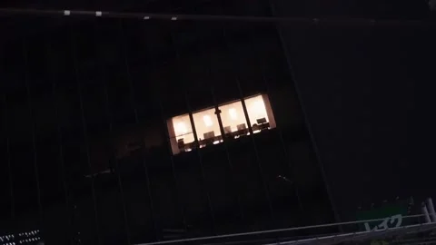 Windows at Night Stock Footage 160814568