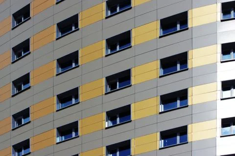 Windows office building for background Stock Photos