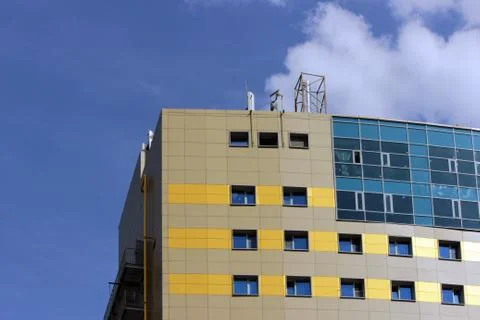 Windows office building for background Stock Photos