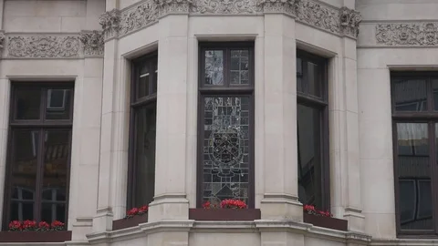 The windows of the old building. Stock Footage 81786976
