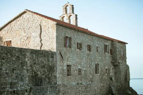 The windows of an old building Foto stock