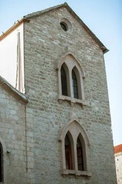 The windows of an old building Foto stock