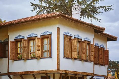 Windows of an Old House Stock Photos