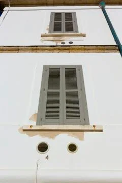 Windows of an old lighthouse Stock Photos