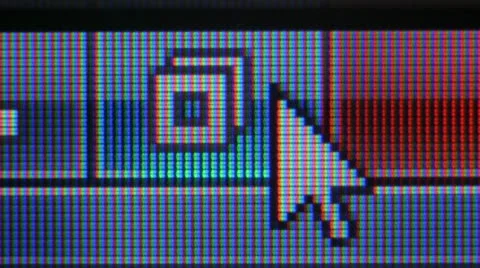 Windows operating, macro extreme close-up Stock Footage 20588604