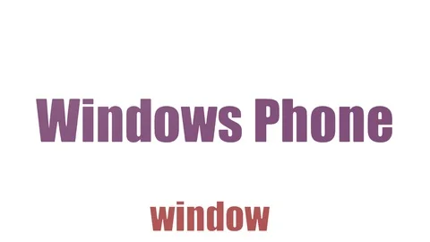 Windows Phone Animated Simple Word Cloud Isolated On White Stock Footage 107229378