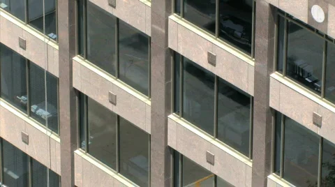 Windows Reflect Street HD Stock Footage 467548