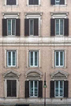 Windows in Rome Stock Photos