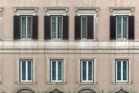 Windows in Rome Stock Photos