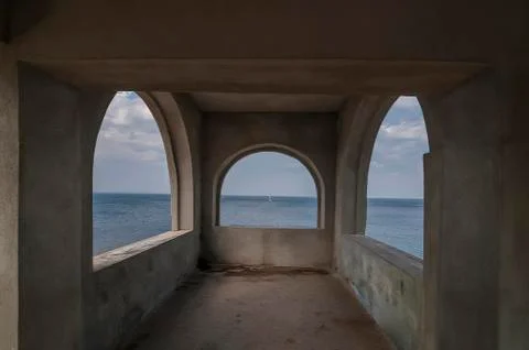 Windows on the sea Stock Photos