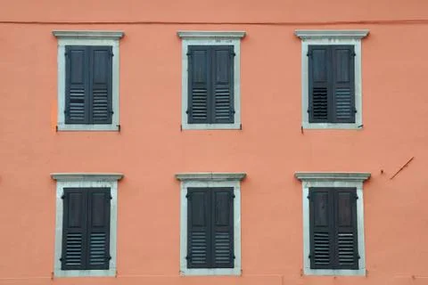 Windows with shutters Stock Photos