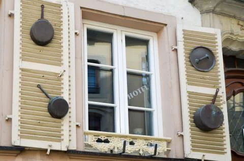 Windows with shutters Stock Photos