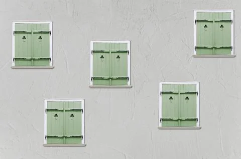 Windows Shutters Stock Photos