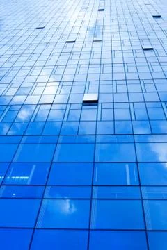 Windows of skyscraper background Stock Photos