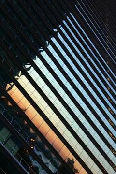 The windows of a skyscraper Stock Photos