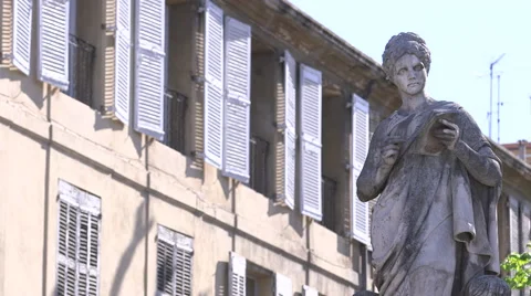WINDOWS, STATUE, AIX EN PROVENCE, FRANCE Stock Footage 42630069