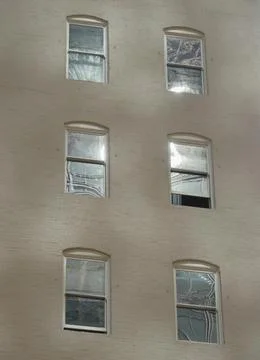 Windows in sunlight Stock Photos