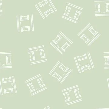 Windows top lighting line seamless pattern Ilustración de archivo