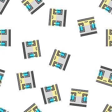 Windows top lighting vector seamless pattern Illustrazione stock