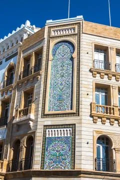 Windows in traditional style.tunis Stock Photos