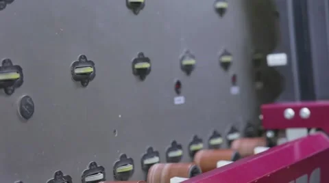 Windows: use glass to the operator Stock Footage 45548377