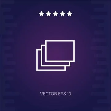 Windows vector icon Illustrazione stock