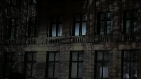 Windows video projection art Stock Footage 20594214