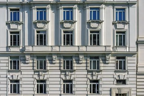 Windows on the wall. Stock-Fotos