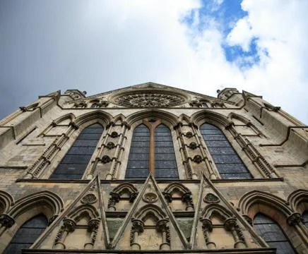 Windows of York Minster Foto stock