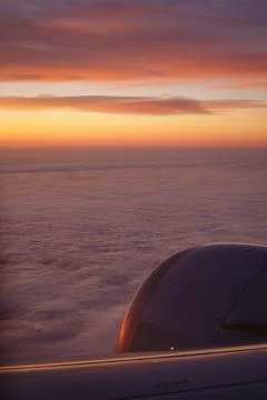 WindowSeatSunrise Foto stock