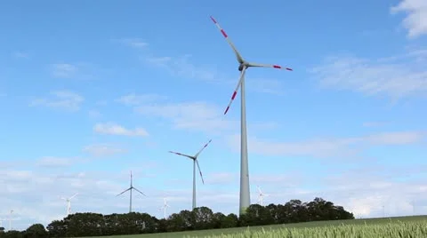 Windpower Stock Footage 11145716